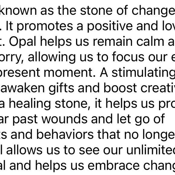 Oval Opalite gem set in silver - Picture 6 of 6